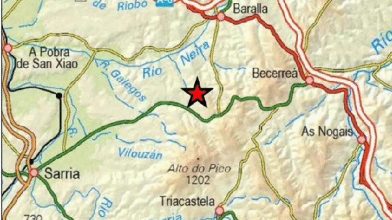 Un dos tremores rexistraos en Triacastela. EP