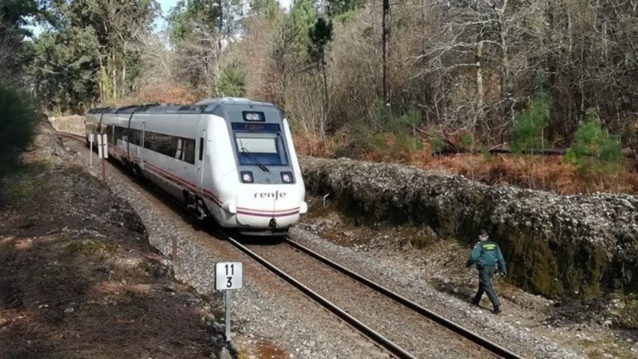 La zona en la que se registraba el siniestro mortal en Catoira GUARDIA CIVIL PONTEVEDRA