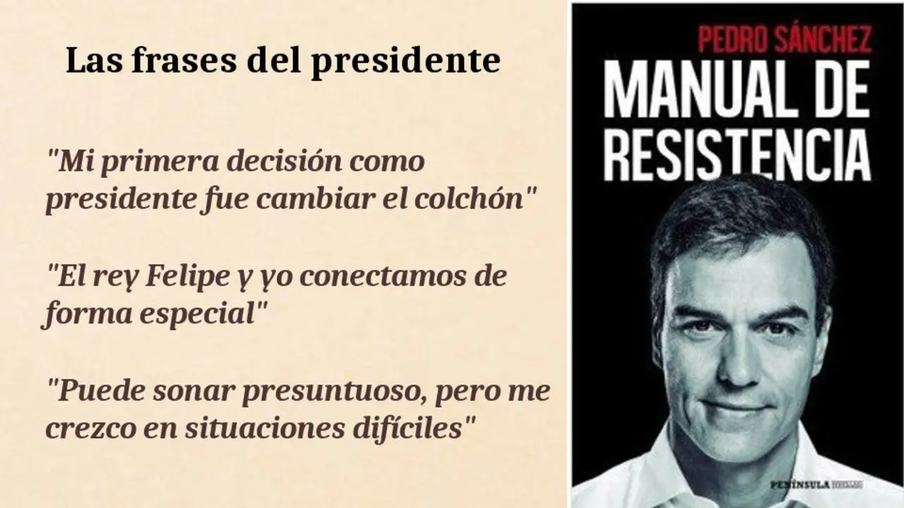 Las frases de Pedro Sánchez en su libro. EP