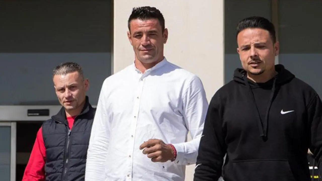 David Serrano, en el centro. DANIEL PÉREZ (EFE)