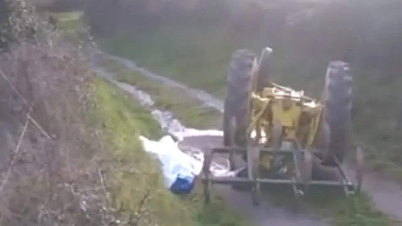 Lugar do accidente no Saviñao. TOÑO PARGA