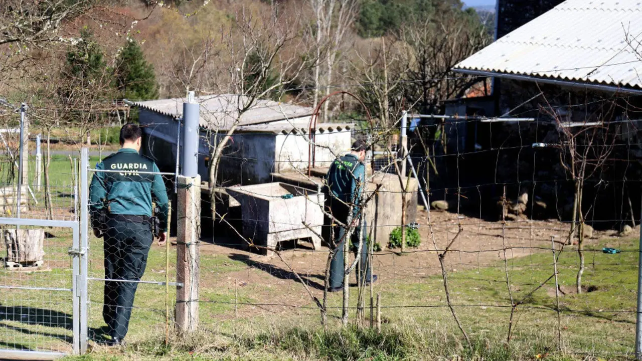 Casa donde falleció la víctima de A Estrada. PATRI FIGUEIRAS