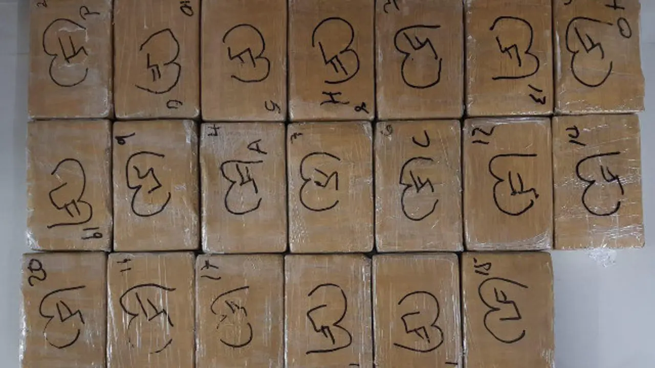 Cocaína incautada. POLICÍA