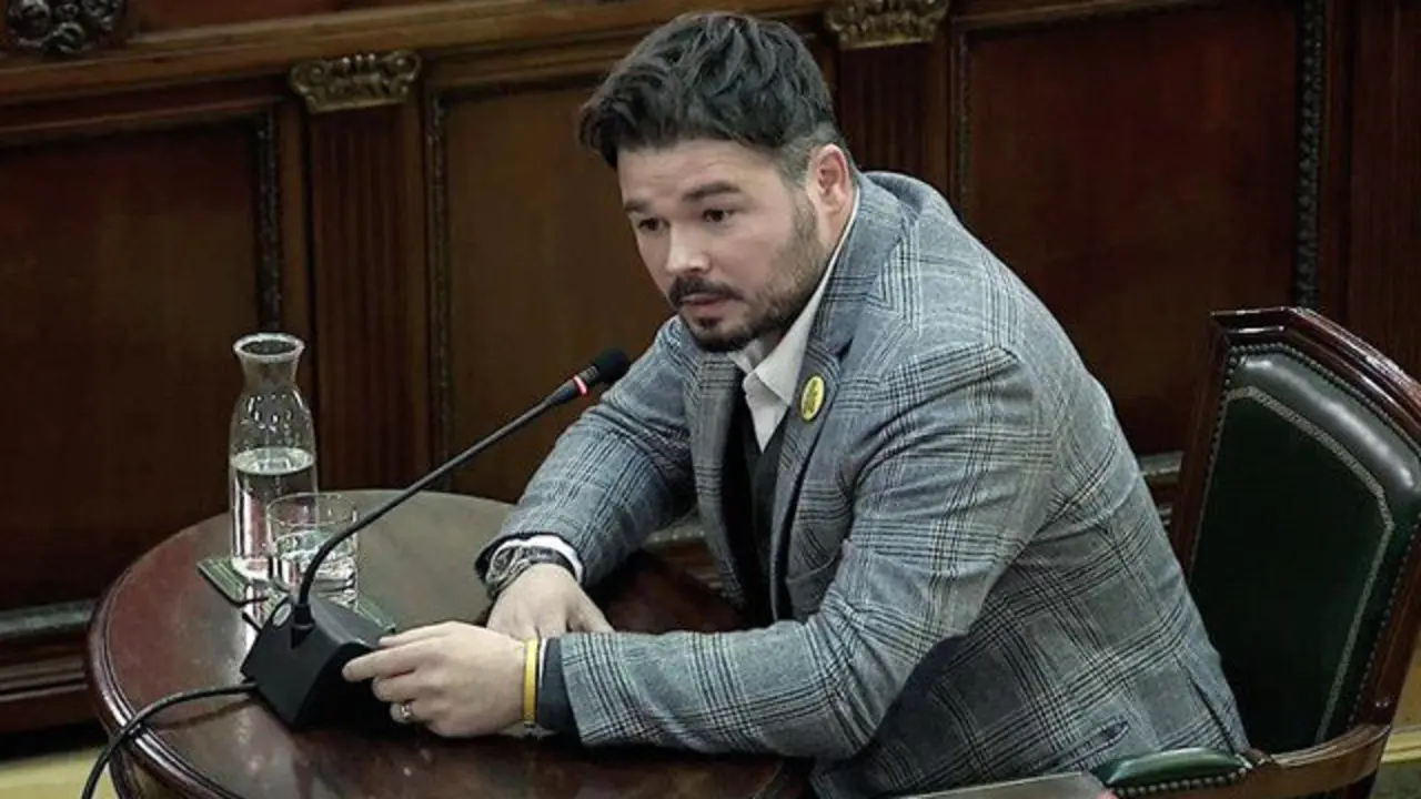 Gabriel Rufián declarando ante el Supremo