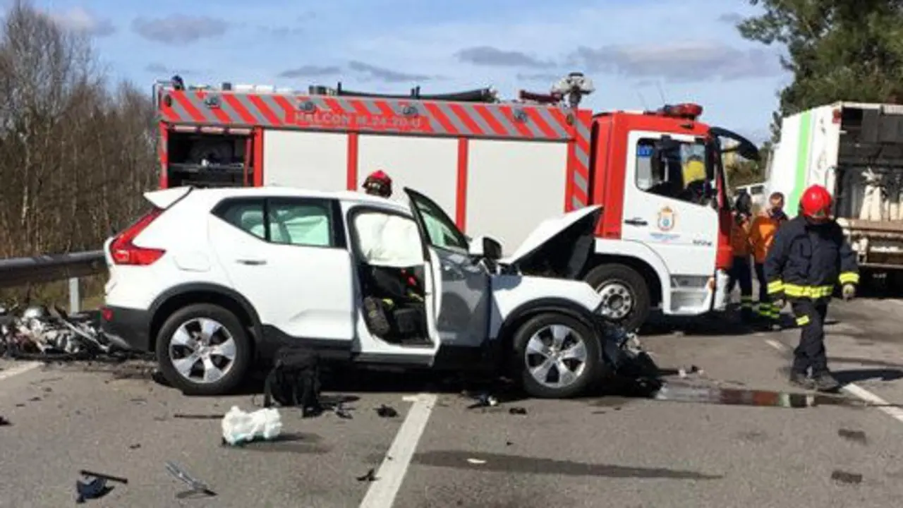 Accidente en Ladra, Vilalba. TRÁFICO