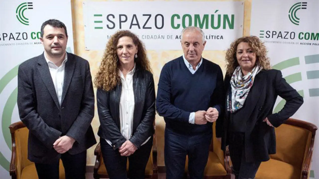 Pachi Vázquez, en la presentación de Espazo Común. BRAIS LORENZO