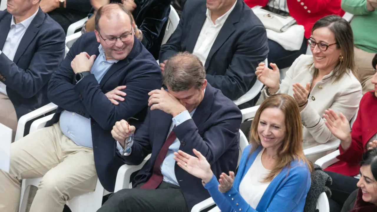 Feijóo visiblemente emocionado. LUIS POLO