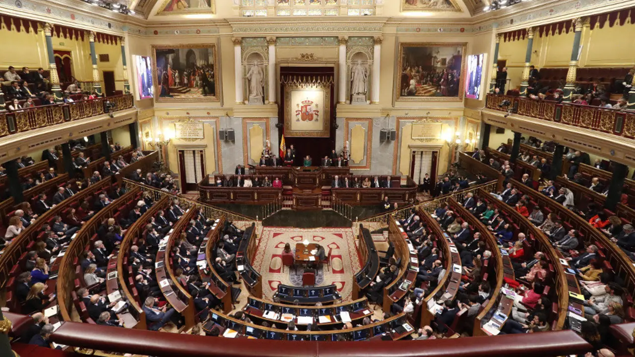 Vista general del Congreso de los Diputados. EFE