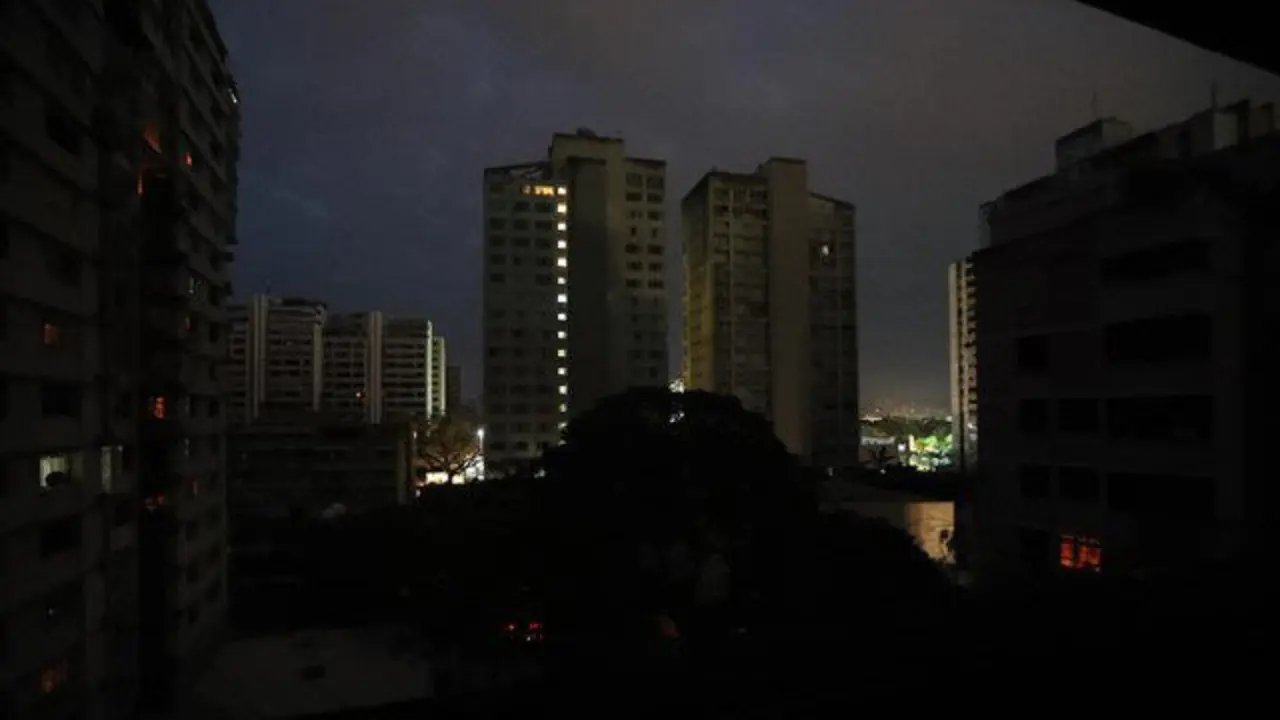 Caracas, sin luz. RAUL MARTINEZ