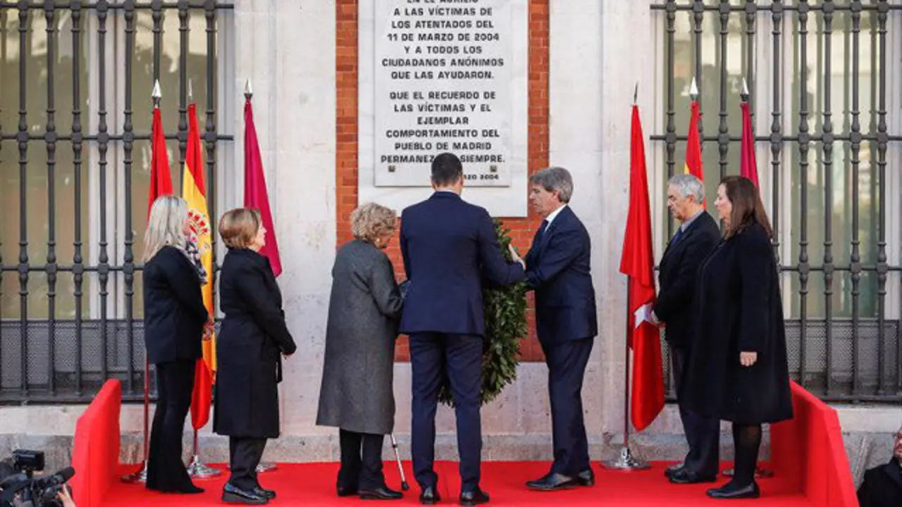 Homenaje en Madrid a las víctimas del 11-M quince años después. EFE