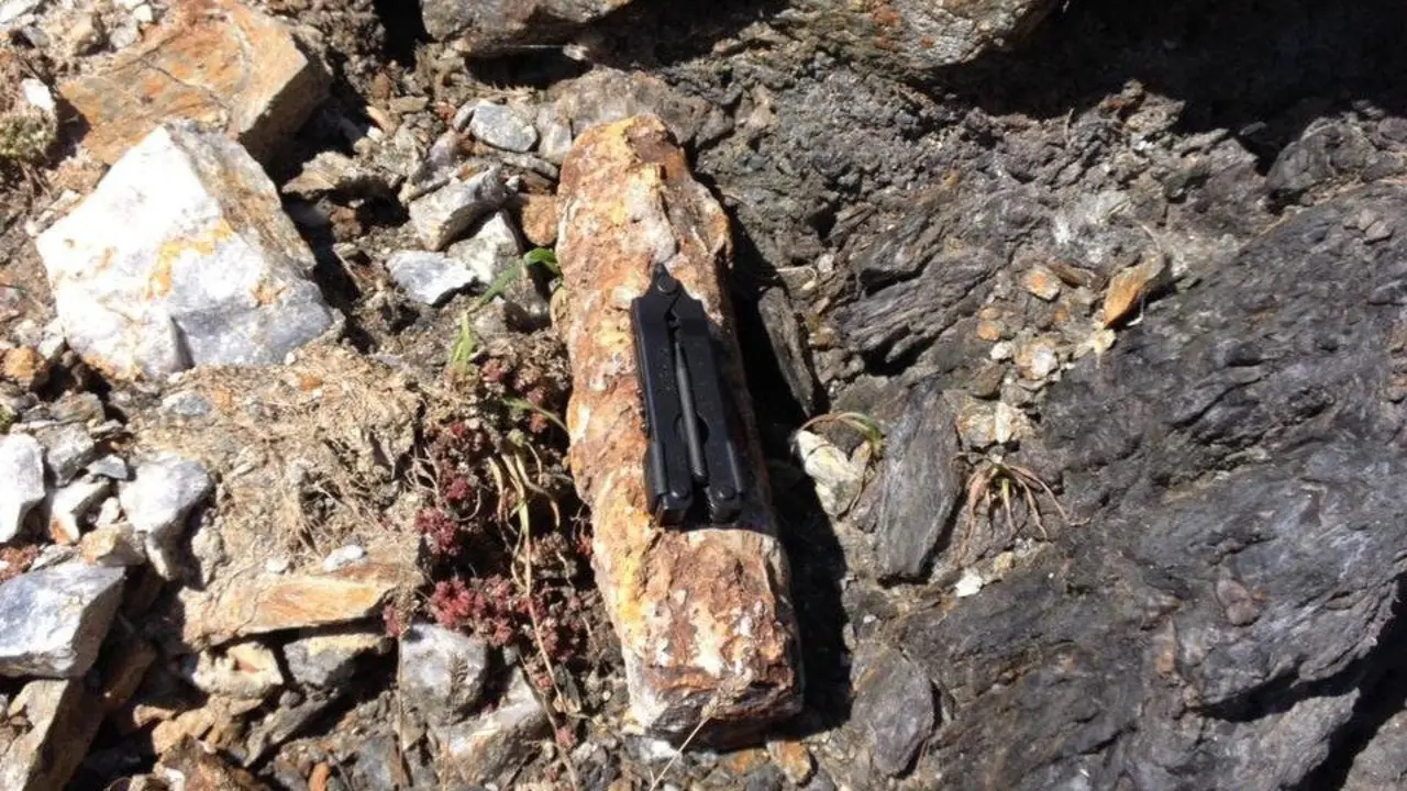 El artefacto hallado en A Lanzada. CEDIDA