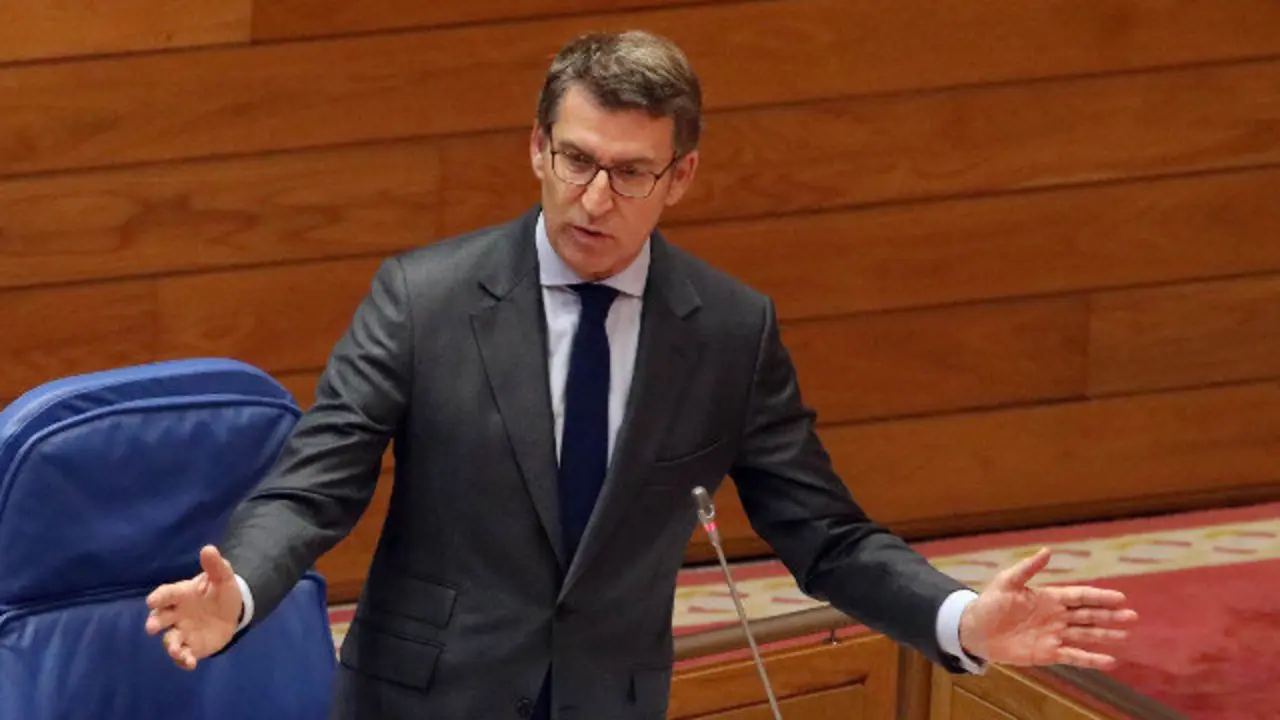 Feijóo, este mércores no Congreso. PEPE FERRÍN (AGN)