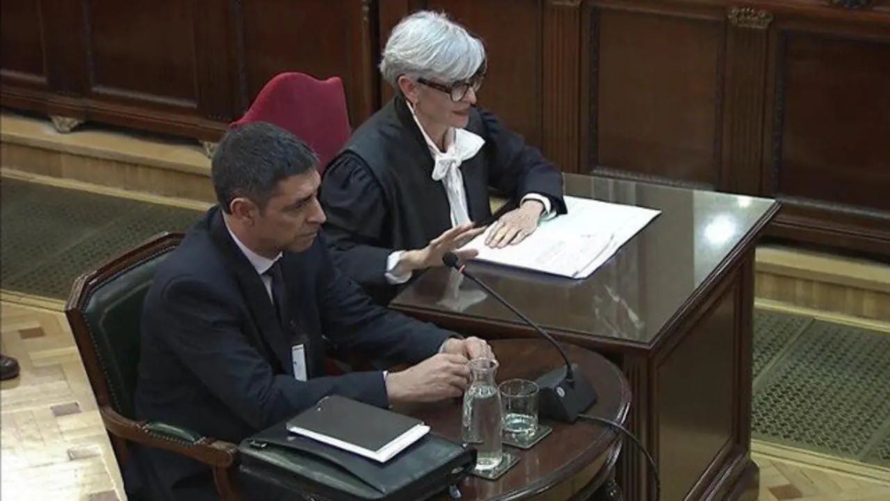 Josep Lluís Trapero, en el Tribunal Supremo. EFE