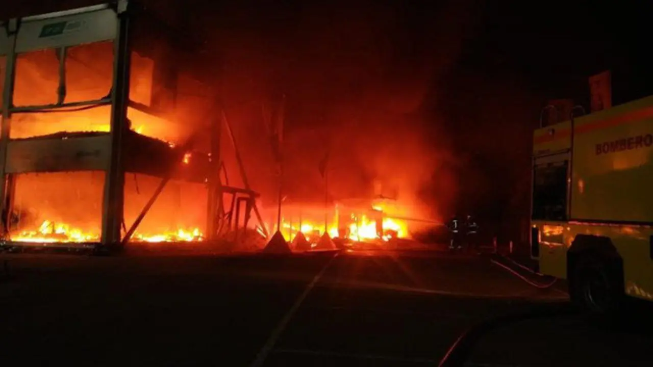 Incendio en el Circuito de Jerez. BOMBEROS DE CÁDIZ