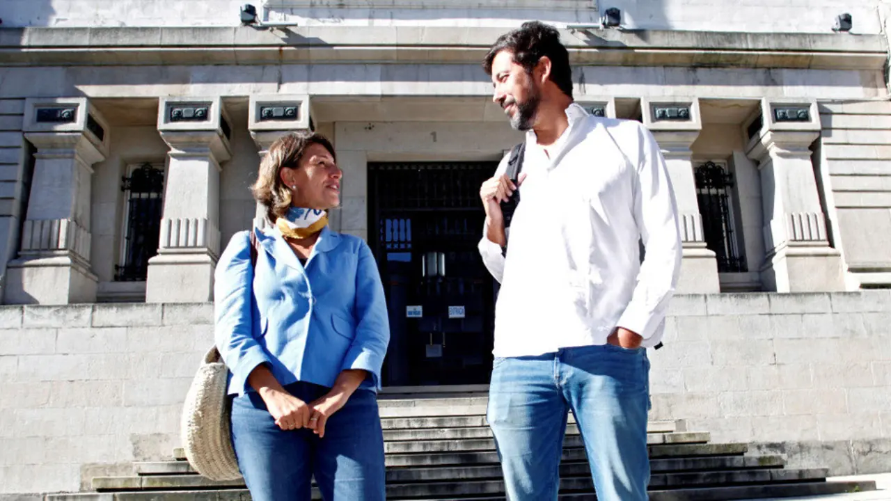 Yolanda Díaz e Antón Gómez-Reino. CABALAR (EFE)