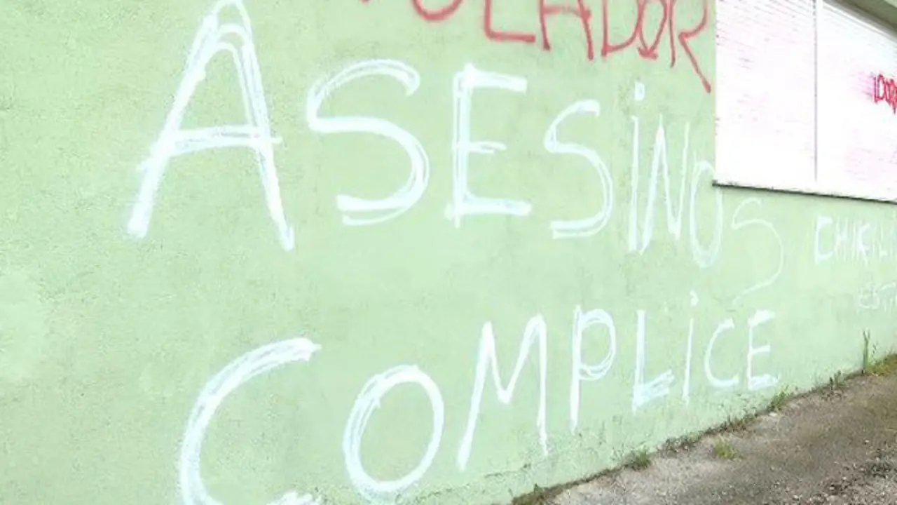 Pintadas en la casa de El Chicle. TVG