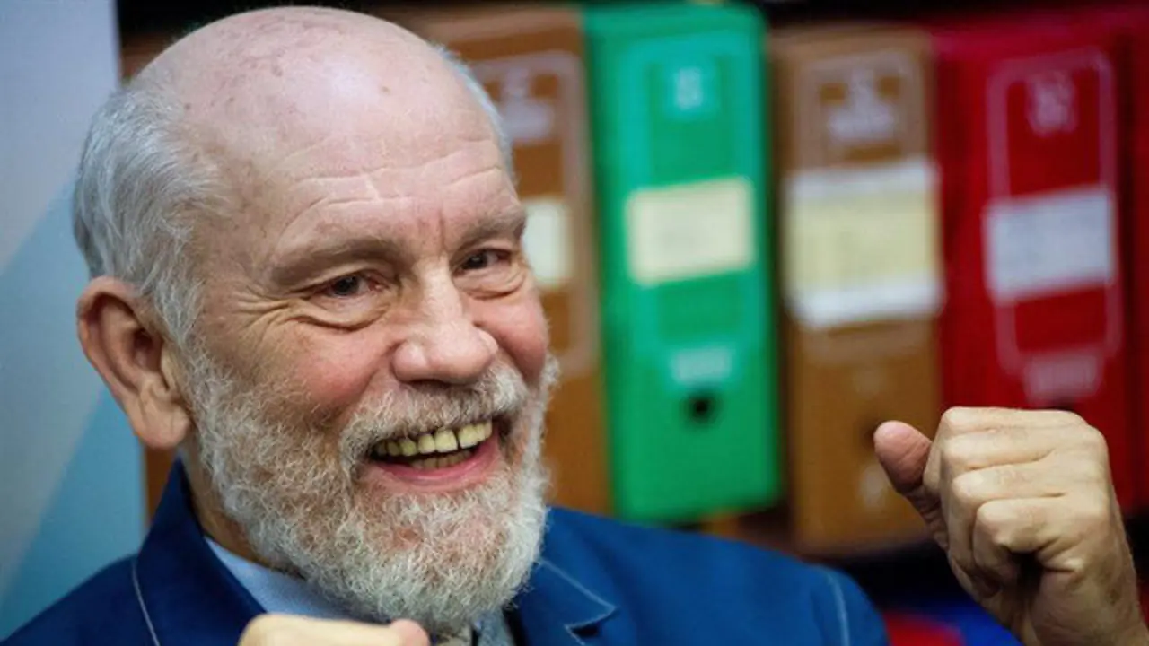 John Malkovich, en A Coru&ntilde;a. MONCHO FUENTES (EFE)