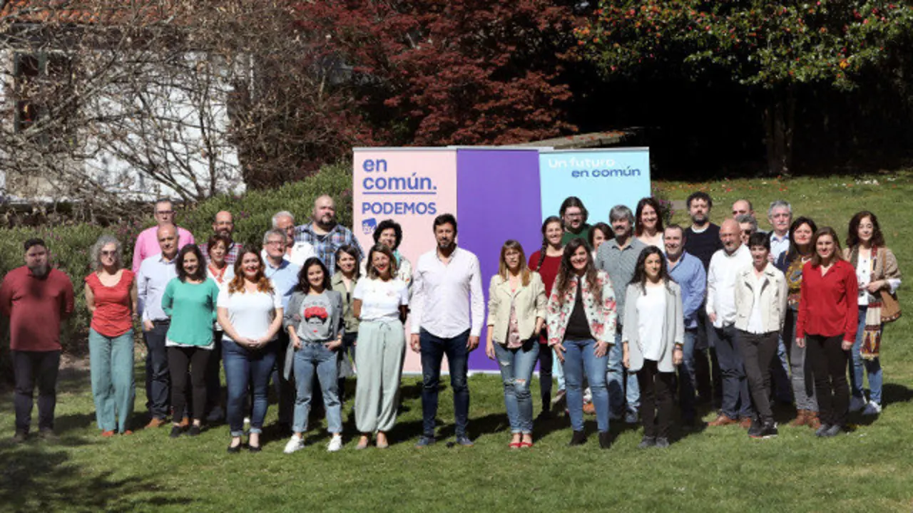 Candidatos de En Común-Unidas Podemos ás eleccións xerais. XOÁN REY (EFE)