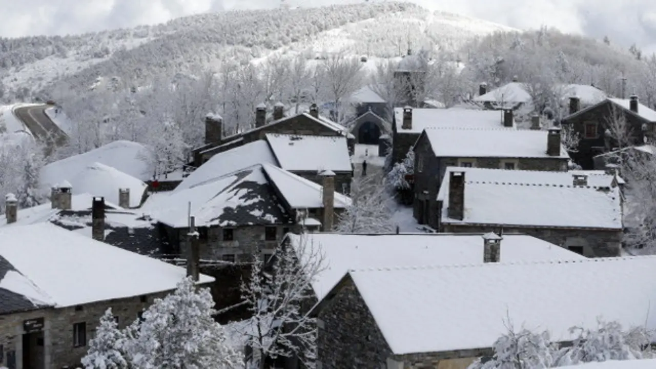 Una gran nevada en O Cebreiro. SEBAS SENANDE