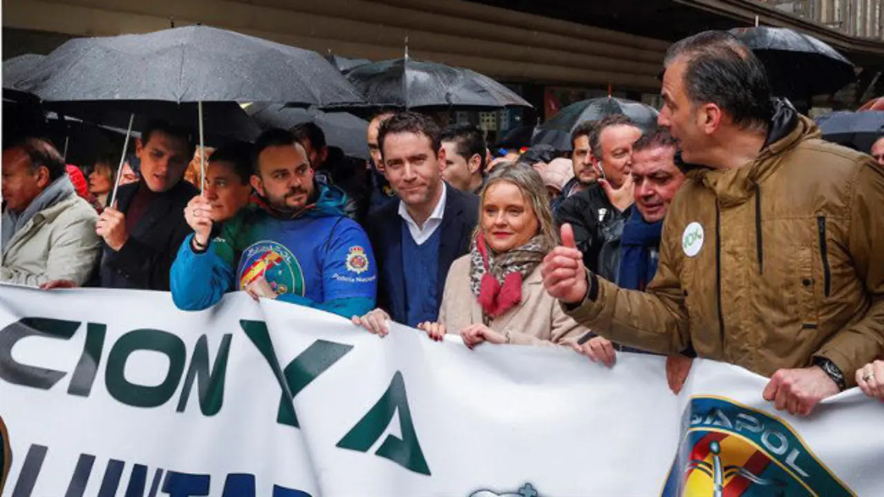 García Egea, Rivera y Ortega Smith. EMILIO NARANJO