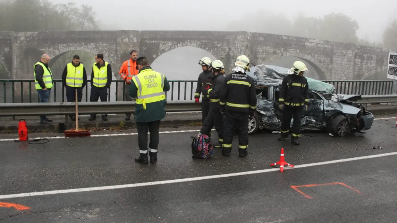 Accidente mortal en Pontevea. PATRICIA FIGUEIRAS