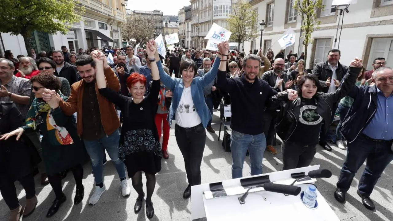Ana Pontón, nun mitin en Lugo. XESÚS PONTE