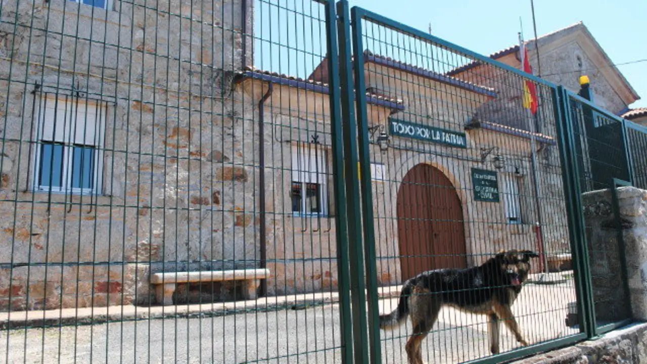 El cuartel de la Guardia Civil de Lalín