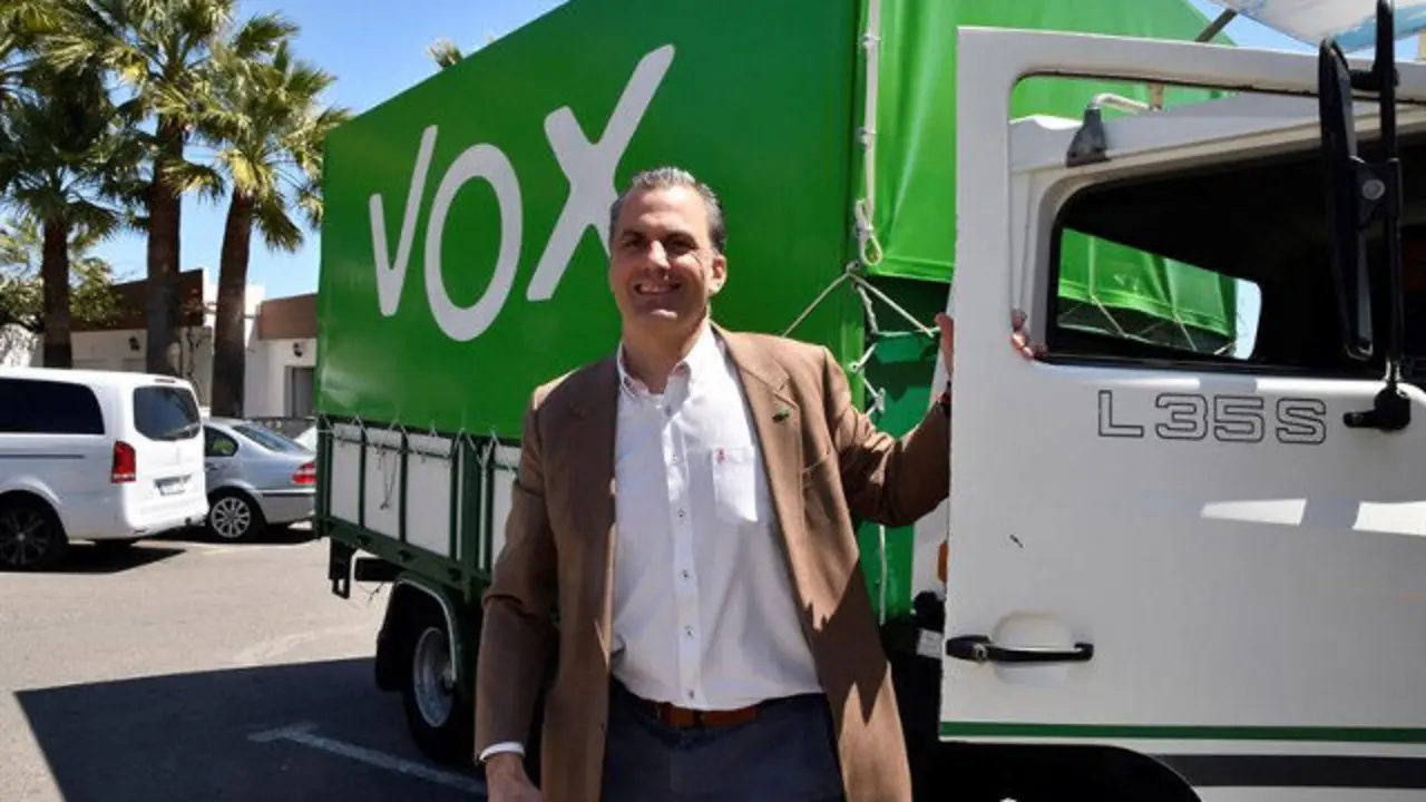 Ortega Smith, candidato al Ayuntamiento de Madrid. CARLOS BARBA (EFE)