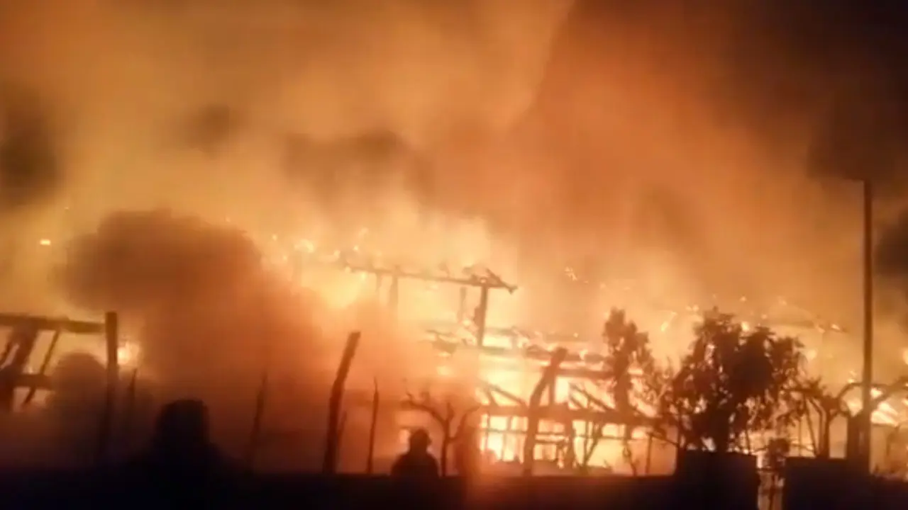 Incendio en A Chavasqueira. TWITTER