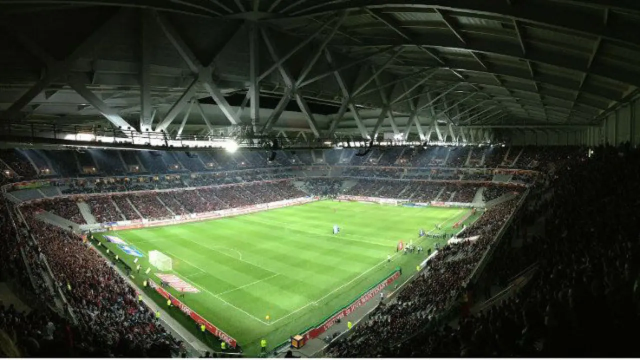 Un estadio de fútbol