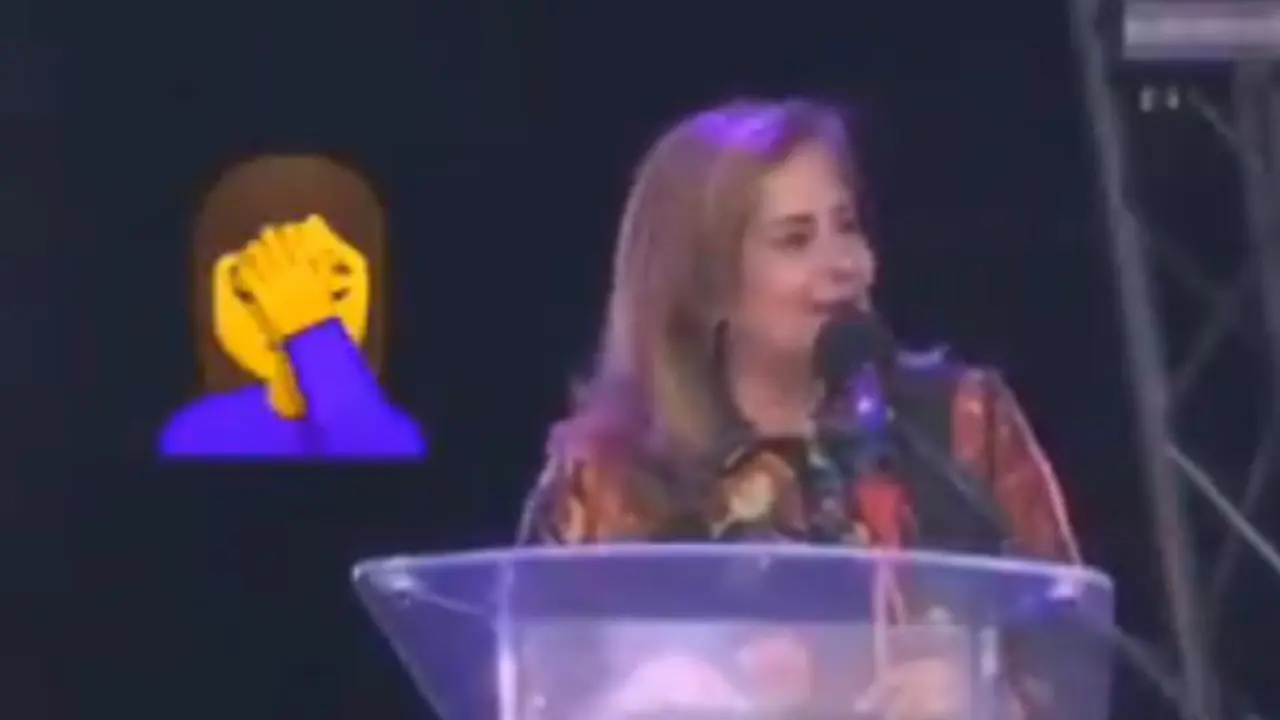 Carmela Silva, durante su comentado discurso