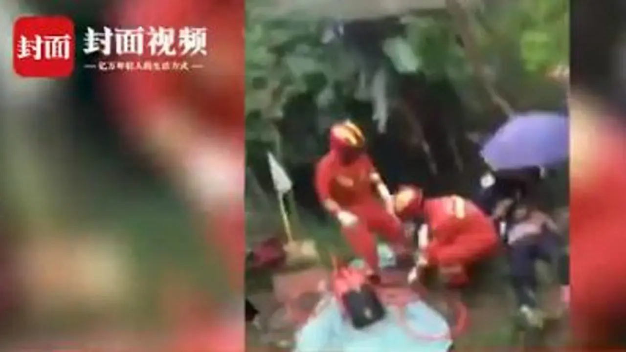 Un momento de un vídeo que recoge los instantes después de la tragedia. TWITTER