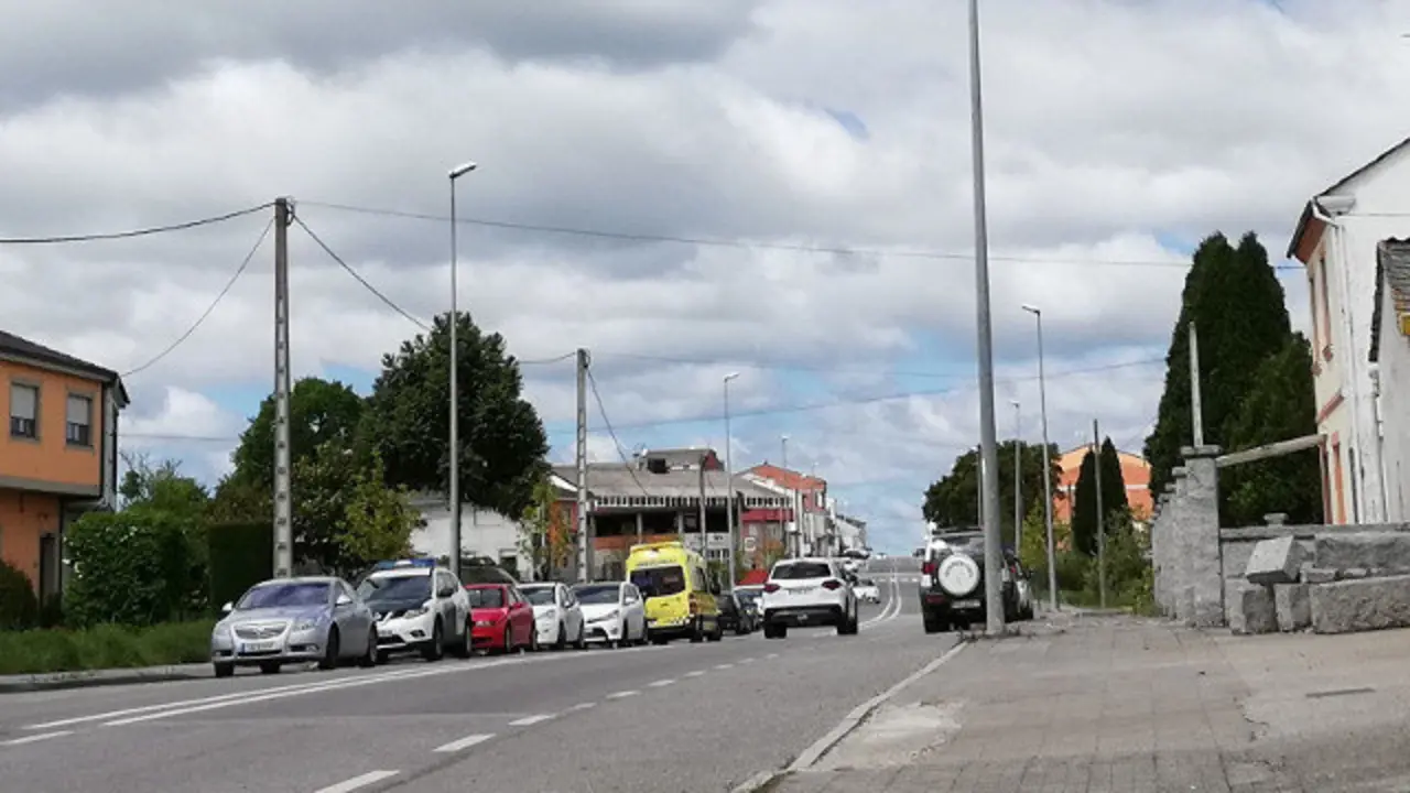 A vivenda onde foi achada a menor sen vida, en Muimenta. EP