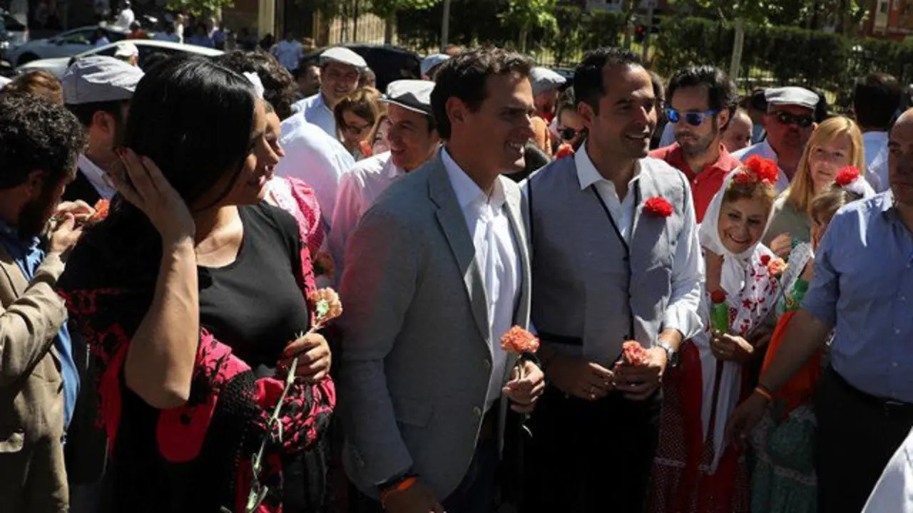Albert Rivera y Begoña Villacís. J.J. GUILLÉN