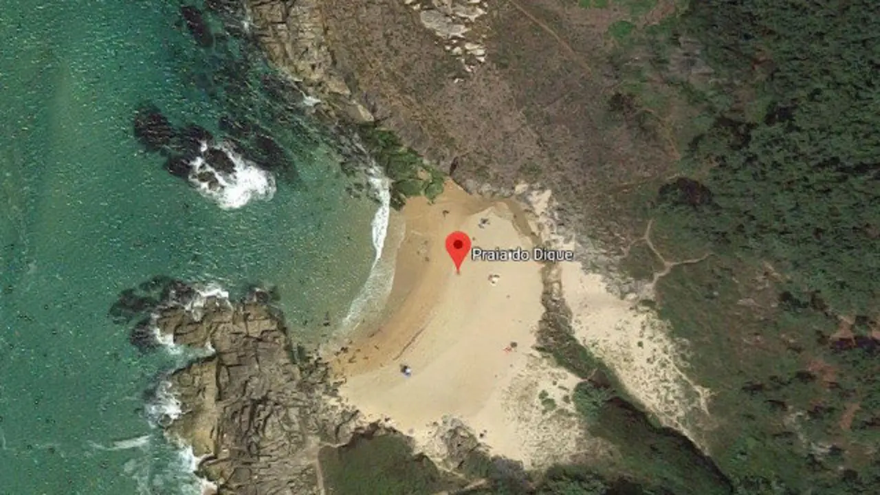 Praia do Dique de Porto do Son. GOOGLE
