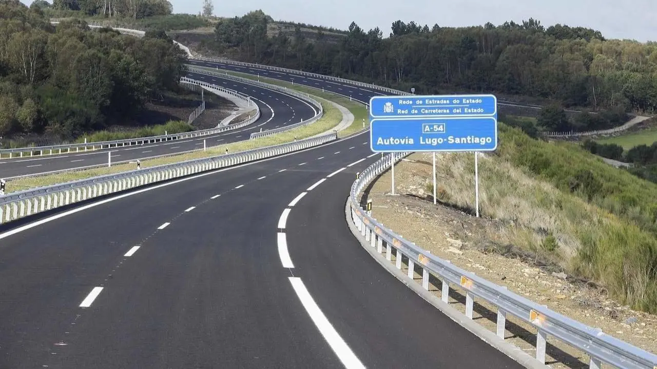 Un tramo de la A-54. EP