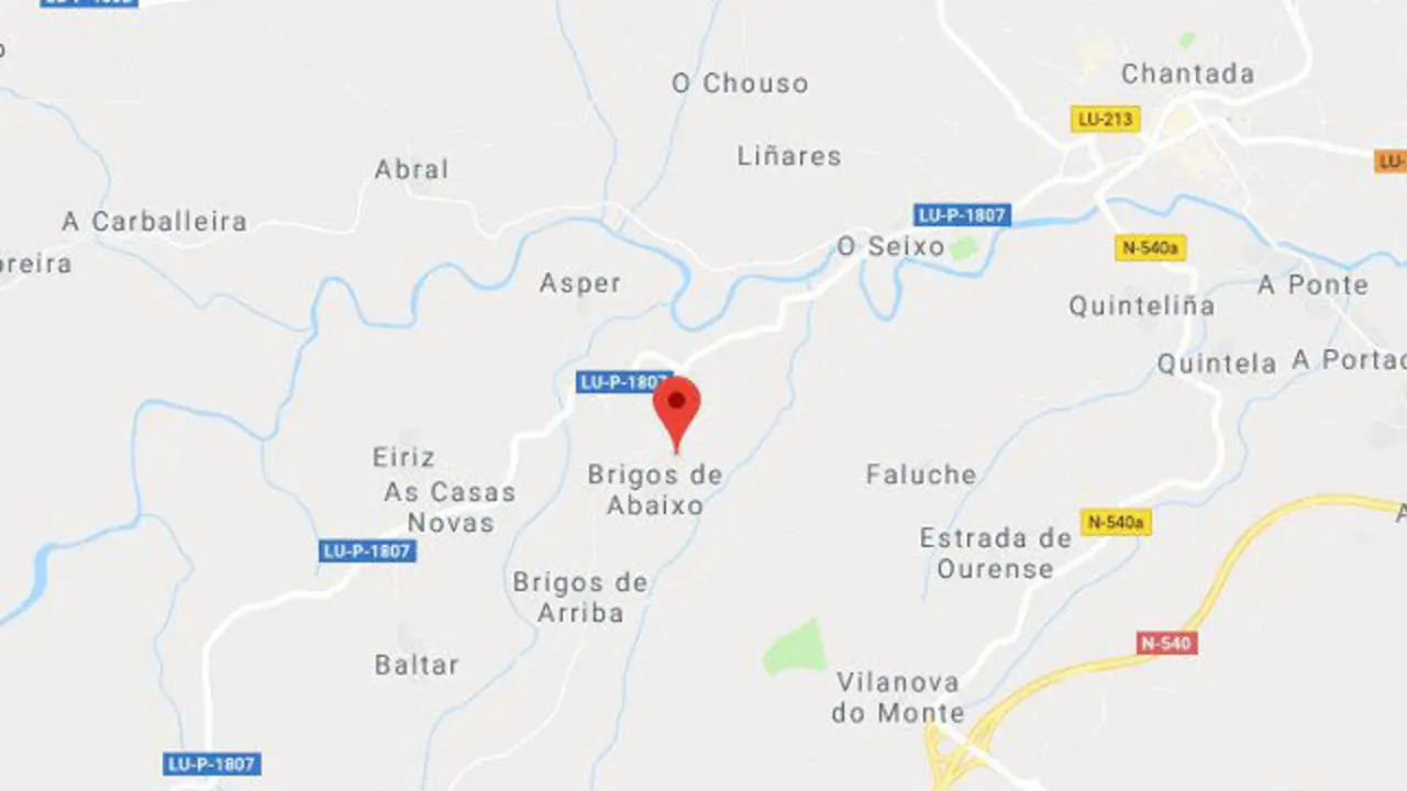 El accidente tuvo lugar en Brigos GOOGLE MAPS