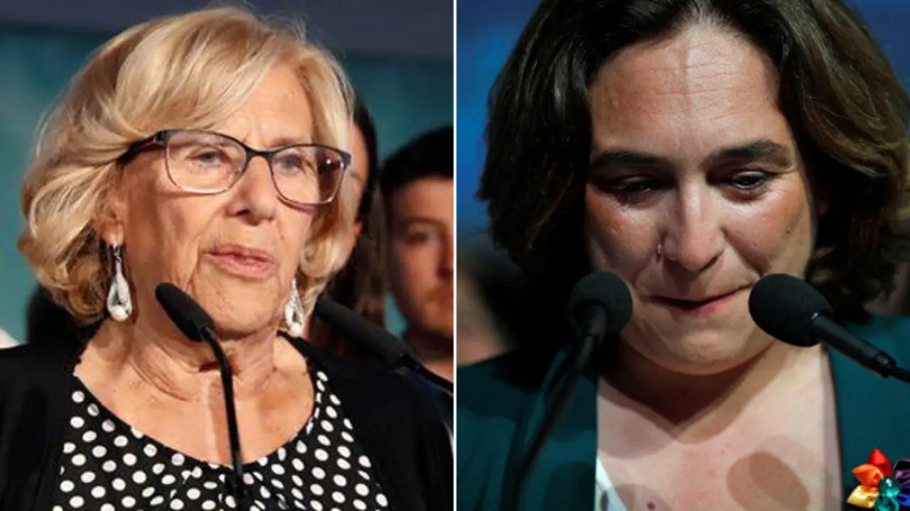 Carmen y Colau, tras conocer los resultados EFE