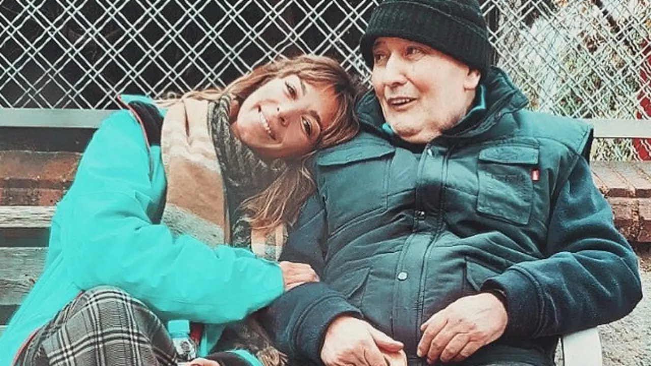 Gisela con su padre. INSTAGRAM