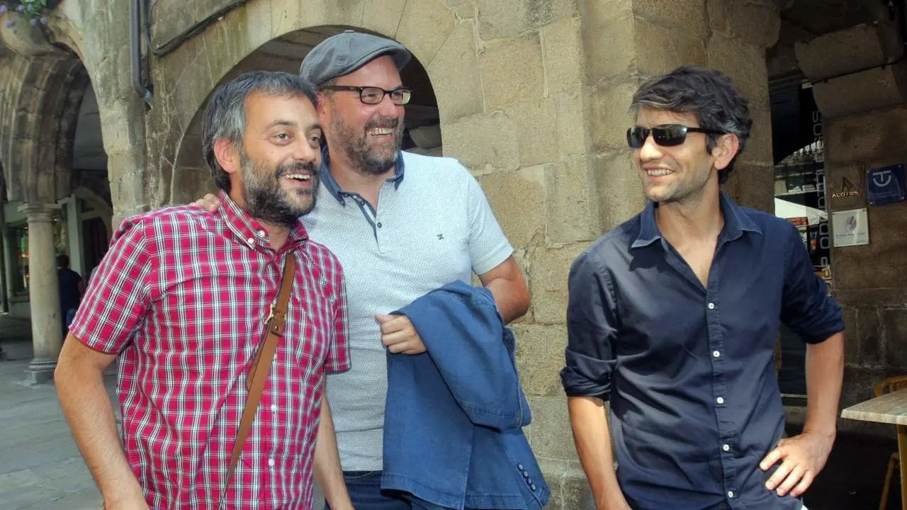 Xulio Ferreiro, Martiño Noriega y Jorge Suárez. AEP