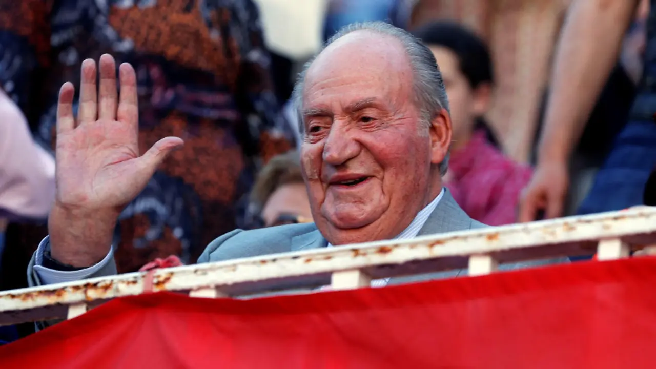 Don Juan Carlos, en su reciente aparición en la feria de San Isidro.BALLESTEROS (Efe)