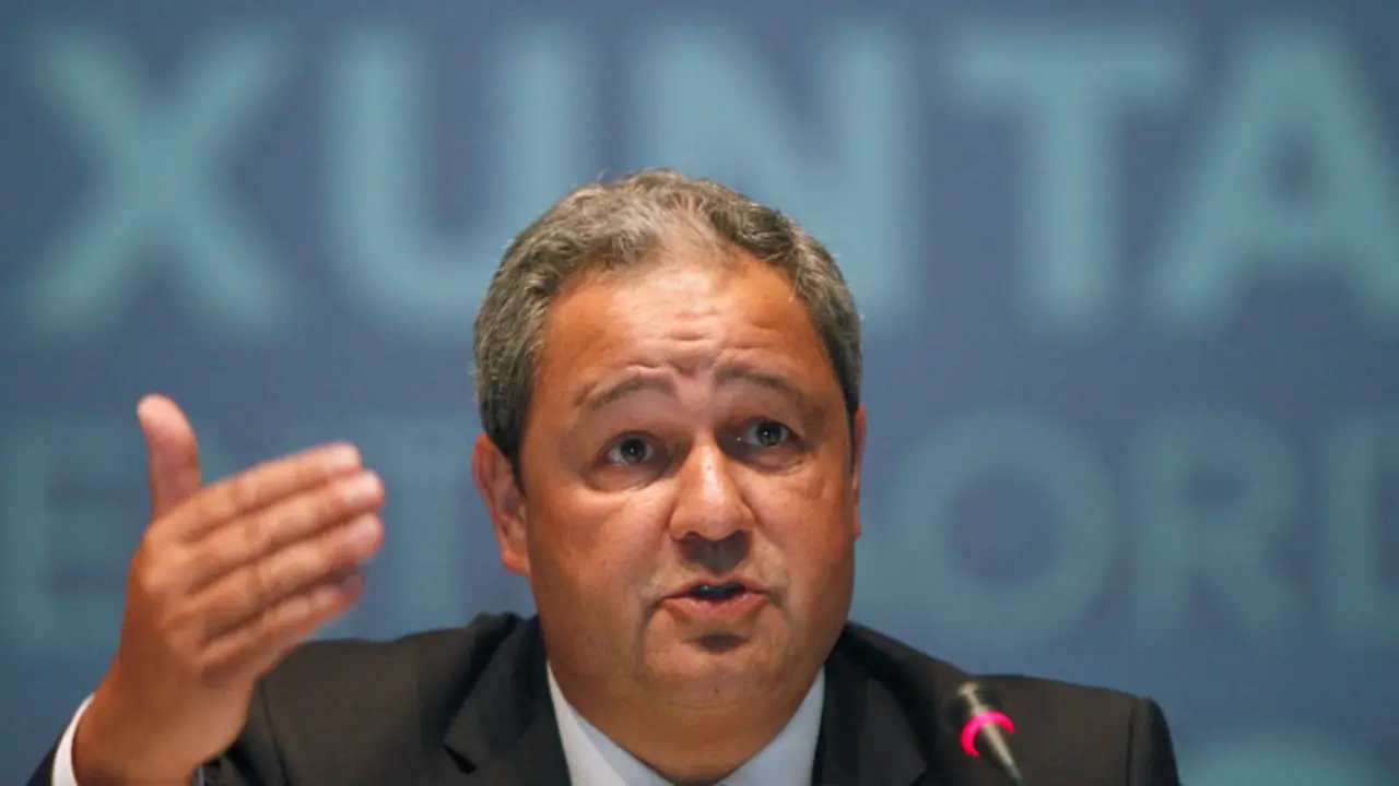 Tino Fernández, en su despedida. CABALAR (Efe)