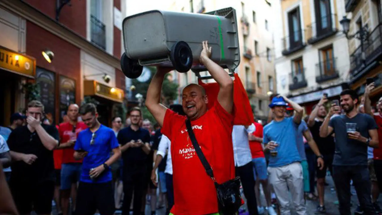 Un aficionado del Liverpool. EFE