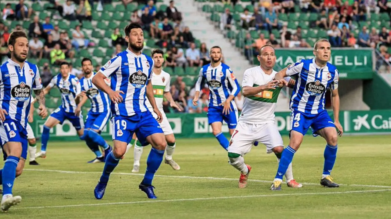 Un momento del Elche - Dépor. TWITTER @RCDeportivo