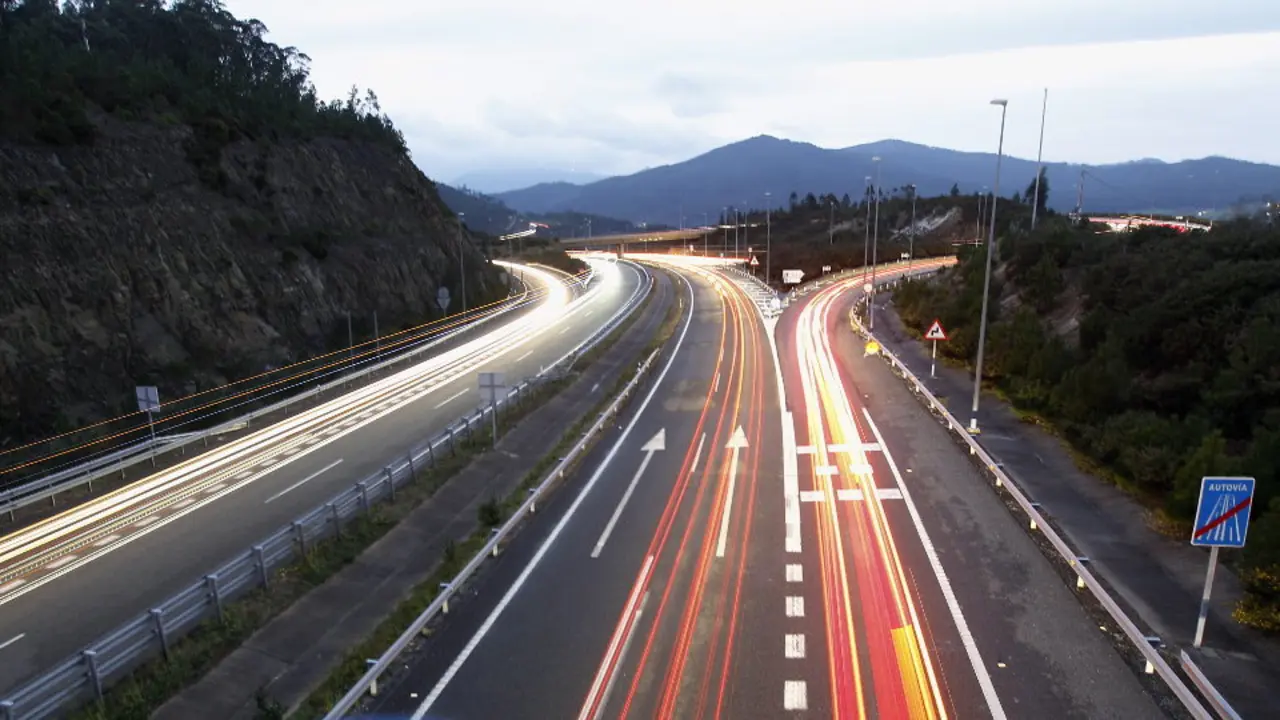 Una salida en una autovía. EP