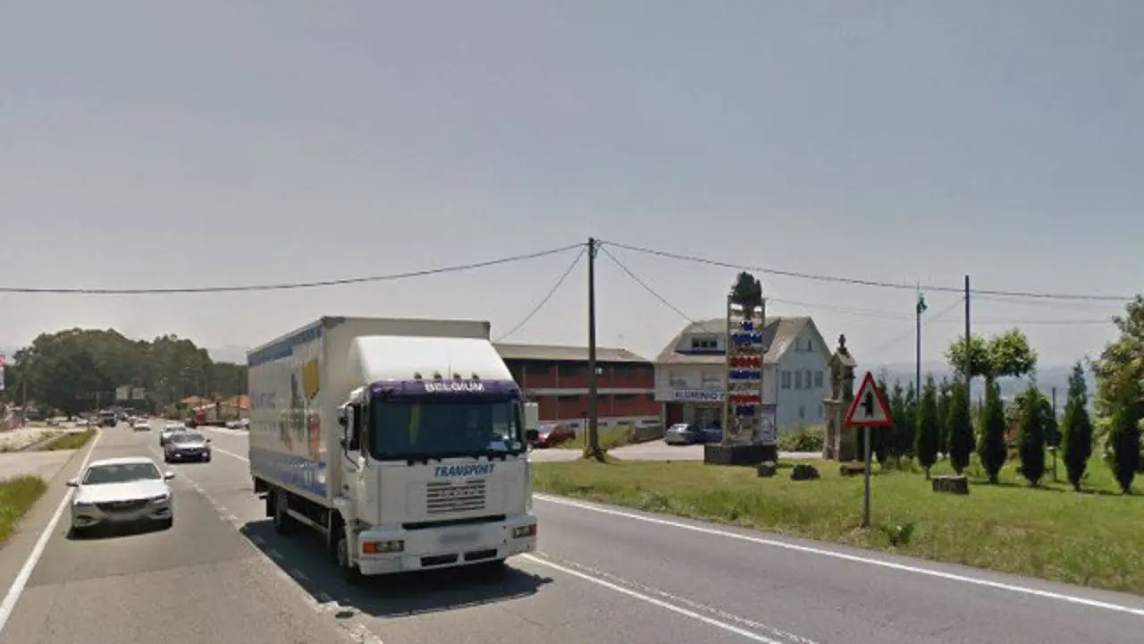 Zona en la que se produjo el accidente mortal en Guísamo. GOOGLE MAPS