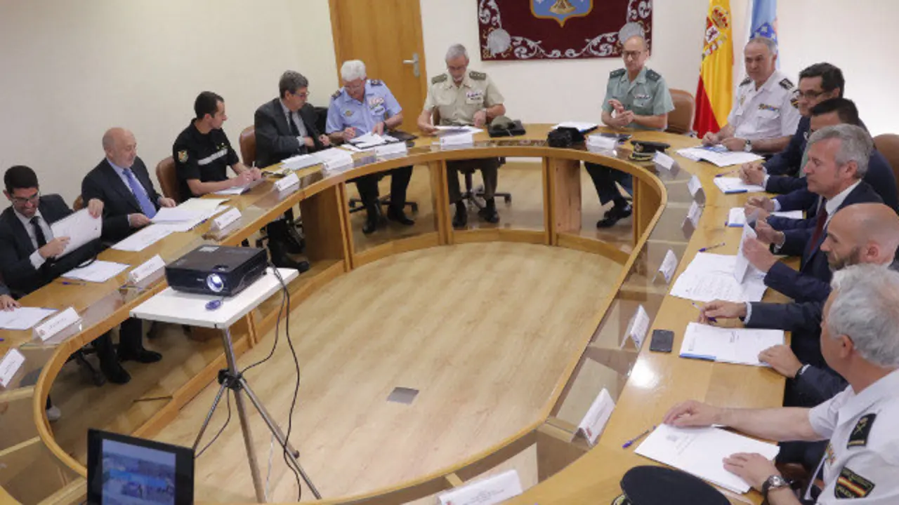 Reunión del comité de prevención de incendios. LAVANDEIRA JR (EFE)