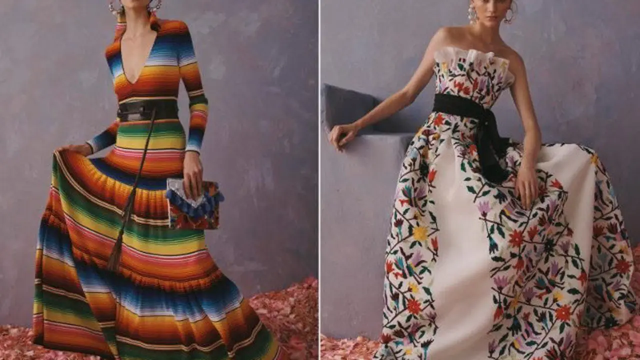 Dos modelos de la colección de Carolina Herrera. EFE