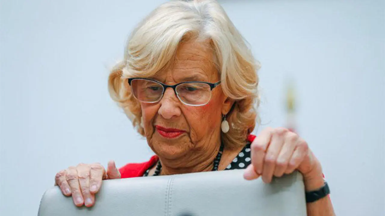 Manuela Carmena, en su adios. EMILIO NARANJO