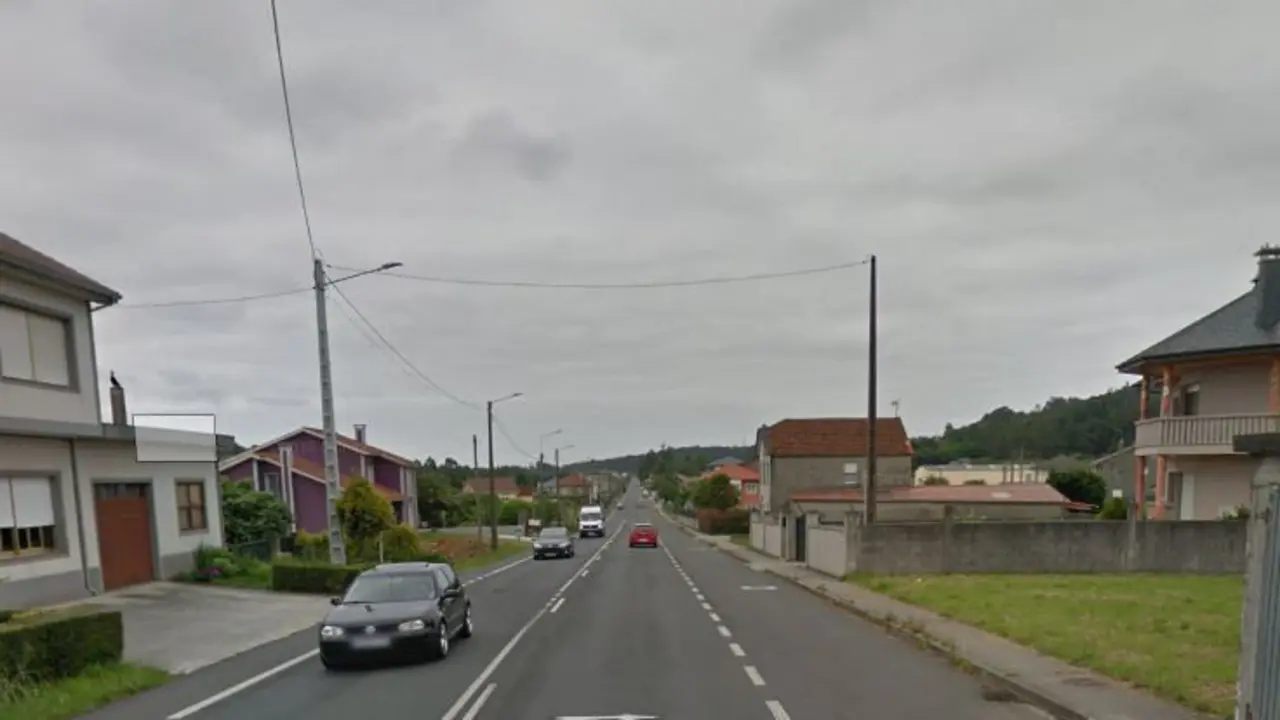 Recta de Rus, en Carballo. MAPS